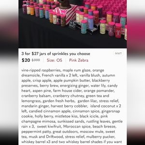 Scented sprinkles from pink zebra